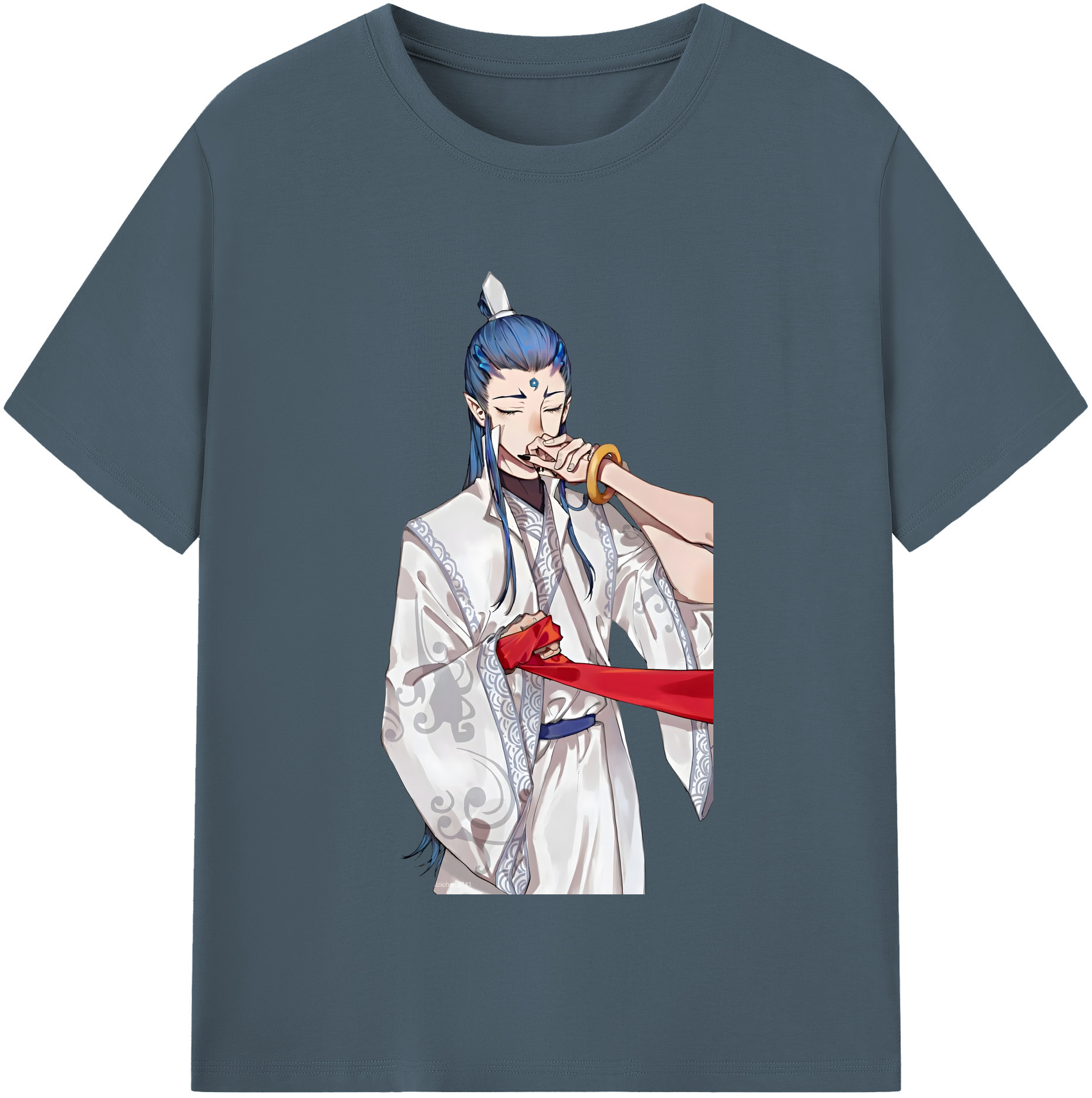 （画像用） Ne Zha 2 ナタ 魔童の大暴れ 綿100％半袖Tシャツ（フロントプリント）